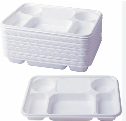 ALLI BHAVAN PLASTIC 6 COMPARTMENT SECTION - 50 PACK - ALLI BHAVAN