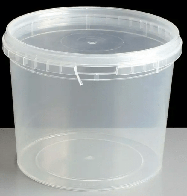 ALLI BHAVAN PLASTIC ROUND CONTAINERS WITH LID 800ML - 5PACK - ALLI BHAVAN