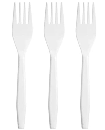 ALLI BHAVAN PLASTIC WHITE FORKS - ALLI BHAVAN