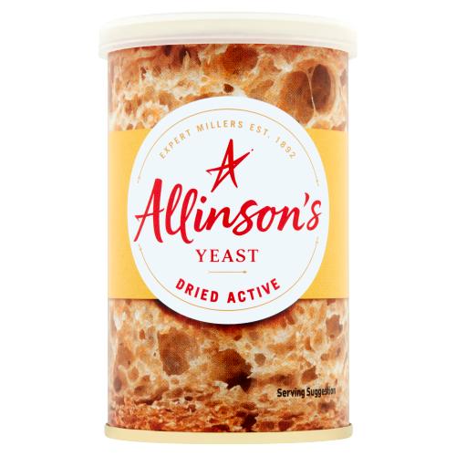 ALLINSON DRIED ACTIVE YEAST - 125G - ALLINSON