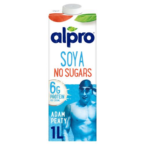 ALPRO UHT SOYA UNSWEETENED - 1L - ALPRO