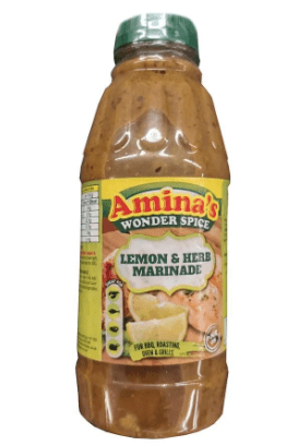 AMINA'S WONDER SPICE LEMON & HERB MARINADE - 500ML - AMINA'S