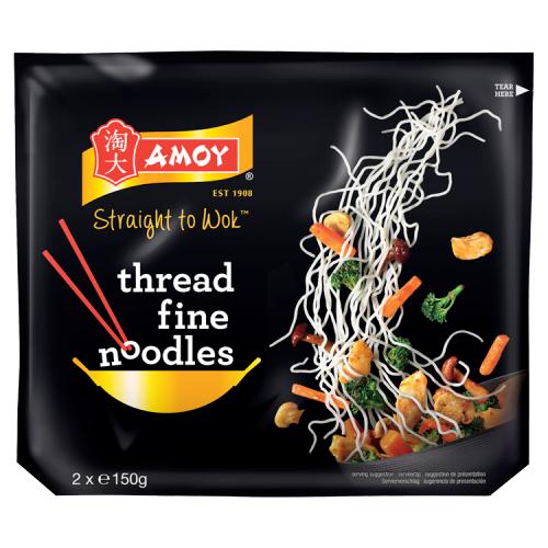 AMOY STRAIGHT TO WOK FINE THREAD NOODLES - 300G - AMOY