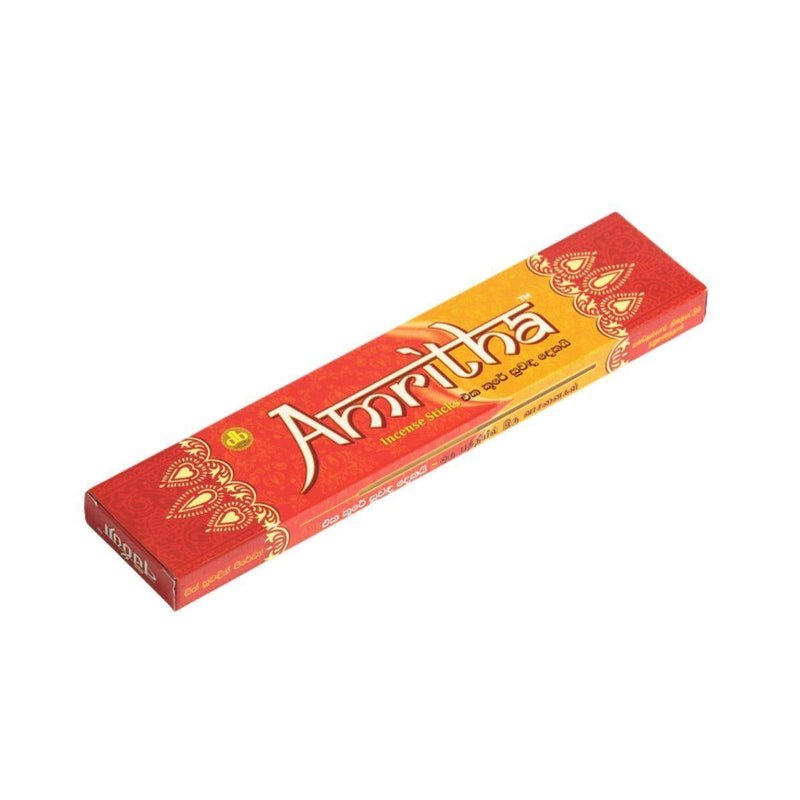 AMRITHA 2 IN 1 RED INCENSE STICKS - 24 STICKS - AMRITHA