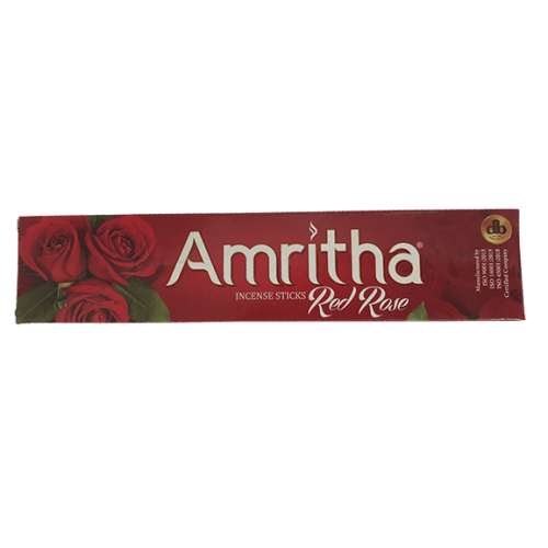 AMRITHA RED ROSE INCENSE STICK - 24 STICKS - AMRITHA