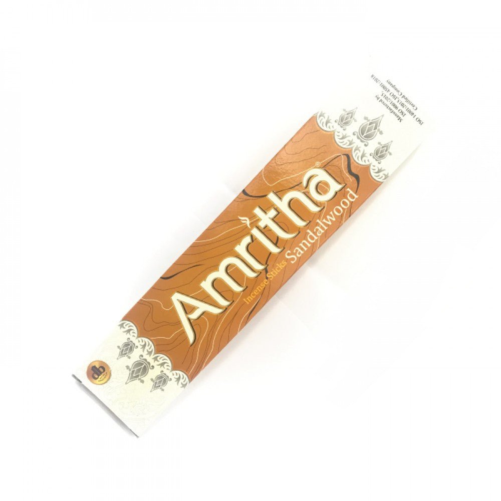 AMRITHA SANDALWOOD INCENSE STICKS - 24 STICKS - AMRITHA