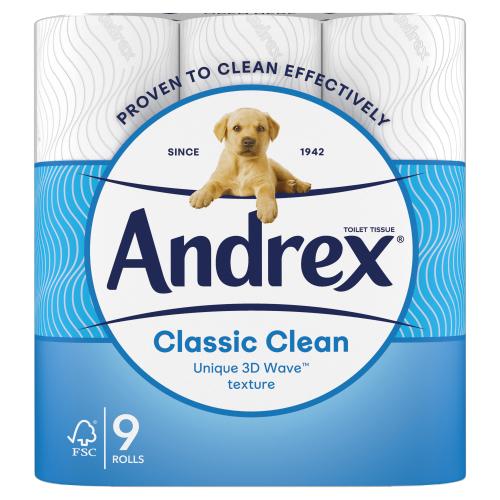 ANDREX TOILET TISSUE - 9 ROLL - Branded