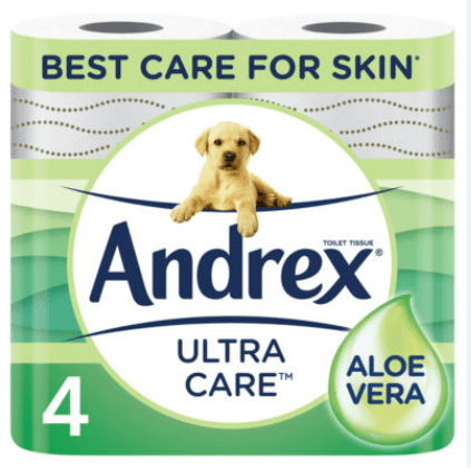 ANDREX TOILET TISSUE ULTRA CARE - 4 ROLL - ANDREX