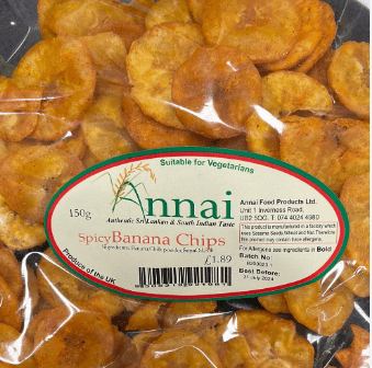 ANNAI SPICY BANANA CHIPS - 150G - ANNAI