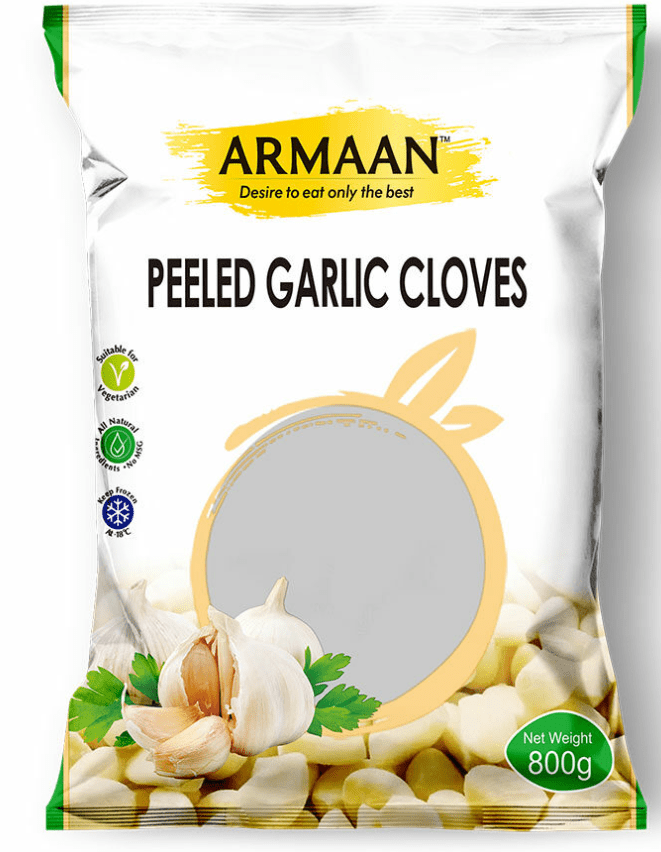 ARMAAN PEELED GARLIC CLOVES - 800G - Branded