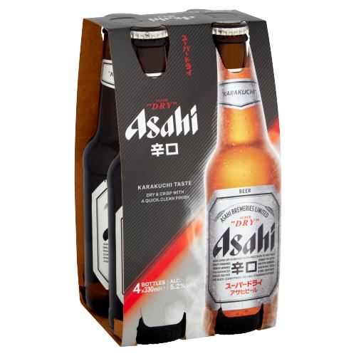 ASAHI SUPER DRY 4PK - 330ML - ASAHI