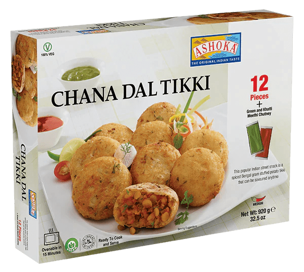 ASHOKA CHANA DAL TIKKI (12 PIECES) - 920G - ASHOKA