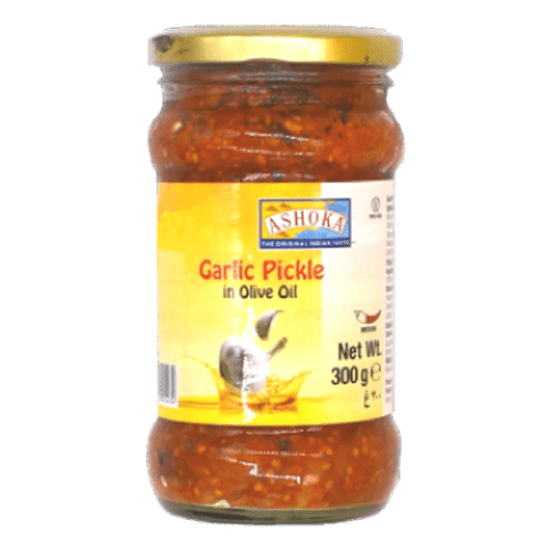 ASHOKA GARLIC PICKLE IN OLIVE OIL - 300G - ASHOKA