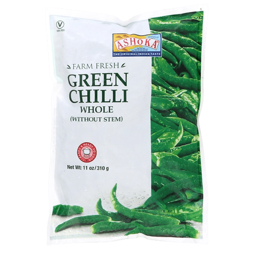 ASHOKA GREEN CHILLI WHOLE (WITHOUT STEM) - 310G - ASHOKA