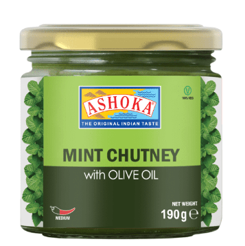 ASHOKA MINT CHUTNEY WITH OLIVE OIL - 190G - ASHOKA