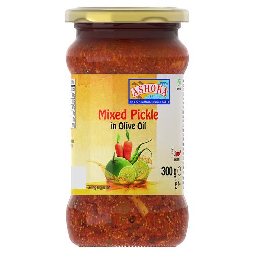 ASHOKA MIXED PICKLE IN OLIVE OIL - 300G - ASHOKA