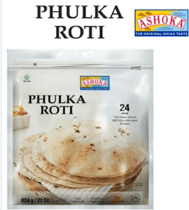 ASHOKA PHULKA ROTI (24 PIECES) - 624G - ASHOKA