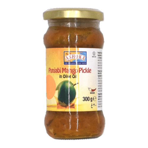 ASHOKA PUNJABI MANGO PICKLE IN OLIVE OIL - 300G - ASHOKA