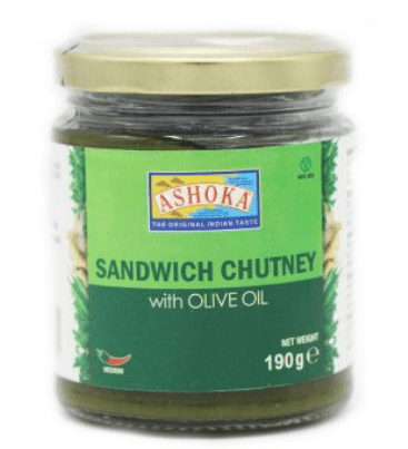 ASHOKA SANDWICH CHUTNEY WITH OILVE OIL - 190G - ASHOKA