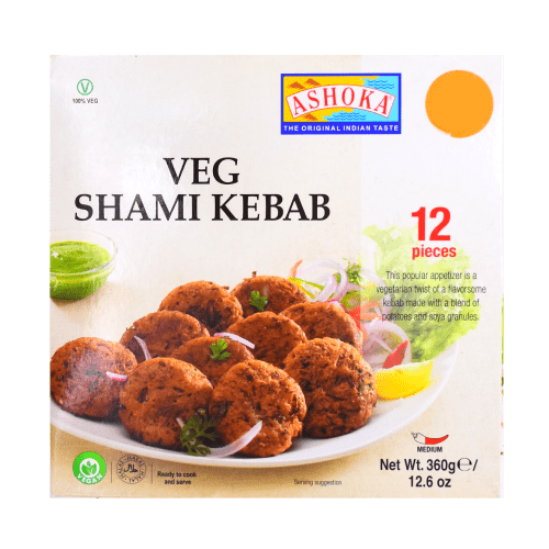 ASHOKA VEG SHAMI KEBAB (12 PIECES) - 360G - ASHOKA