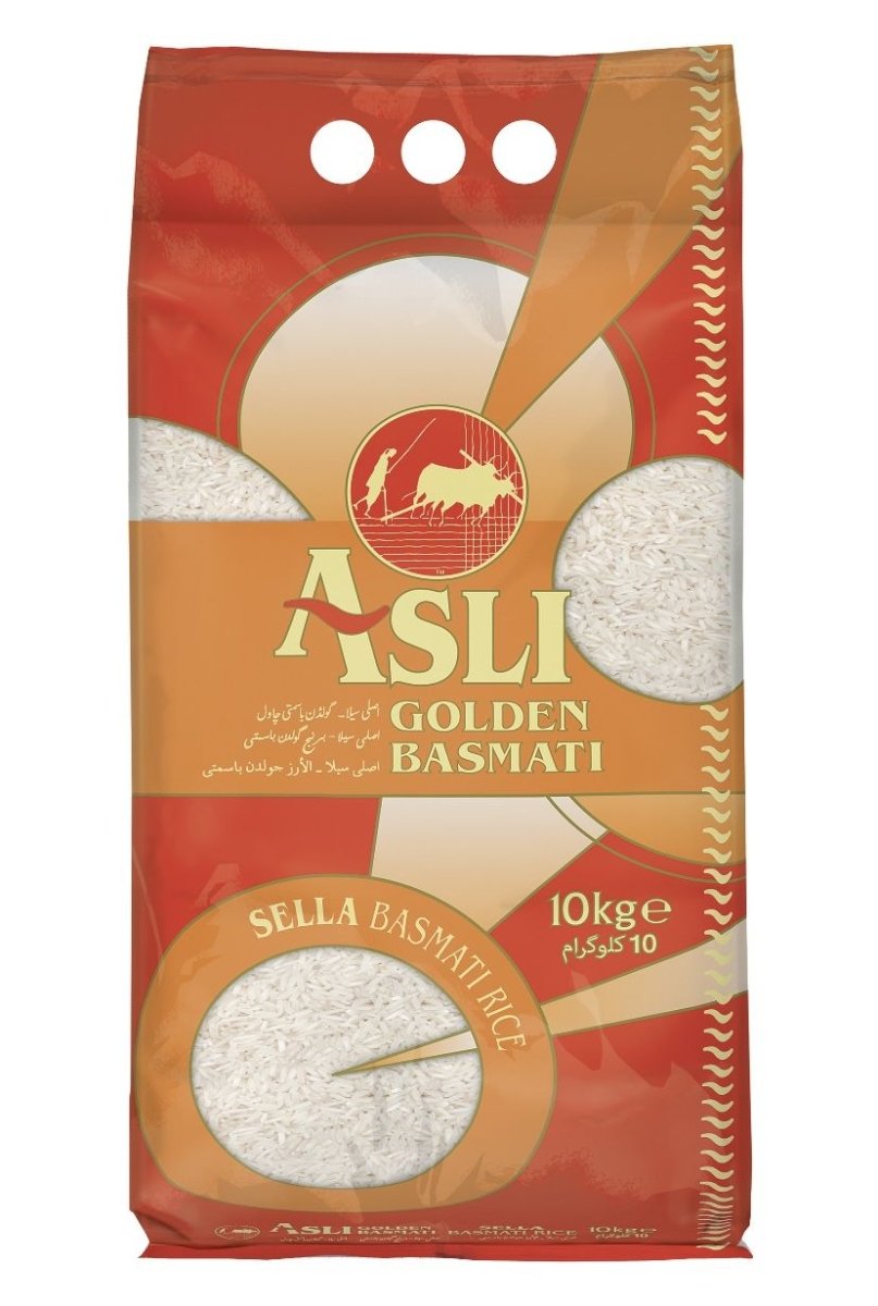 ASLI GOLDEN SELLA BASMATI RICE - 10KG - ASLI