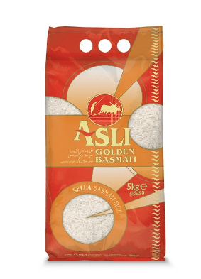 ASLI GOLDEN SELLA BASMATI RICE - 5KG - ASLI