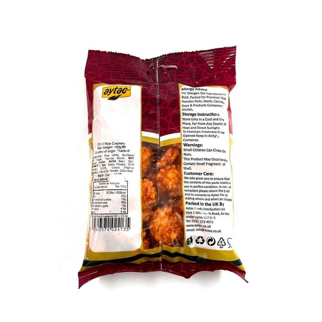 AYTAC CHILLI RICE CRACKER (NUT BAG) - 100G - AYTAC