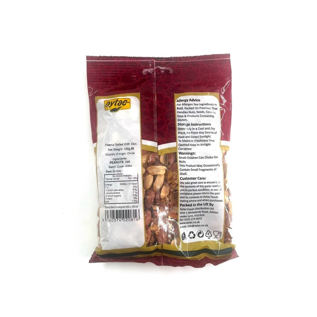 AYTAC PEANUT SALTED WITH SKIN (NUT BAG) - 180G - AYTAC