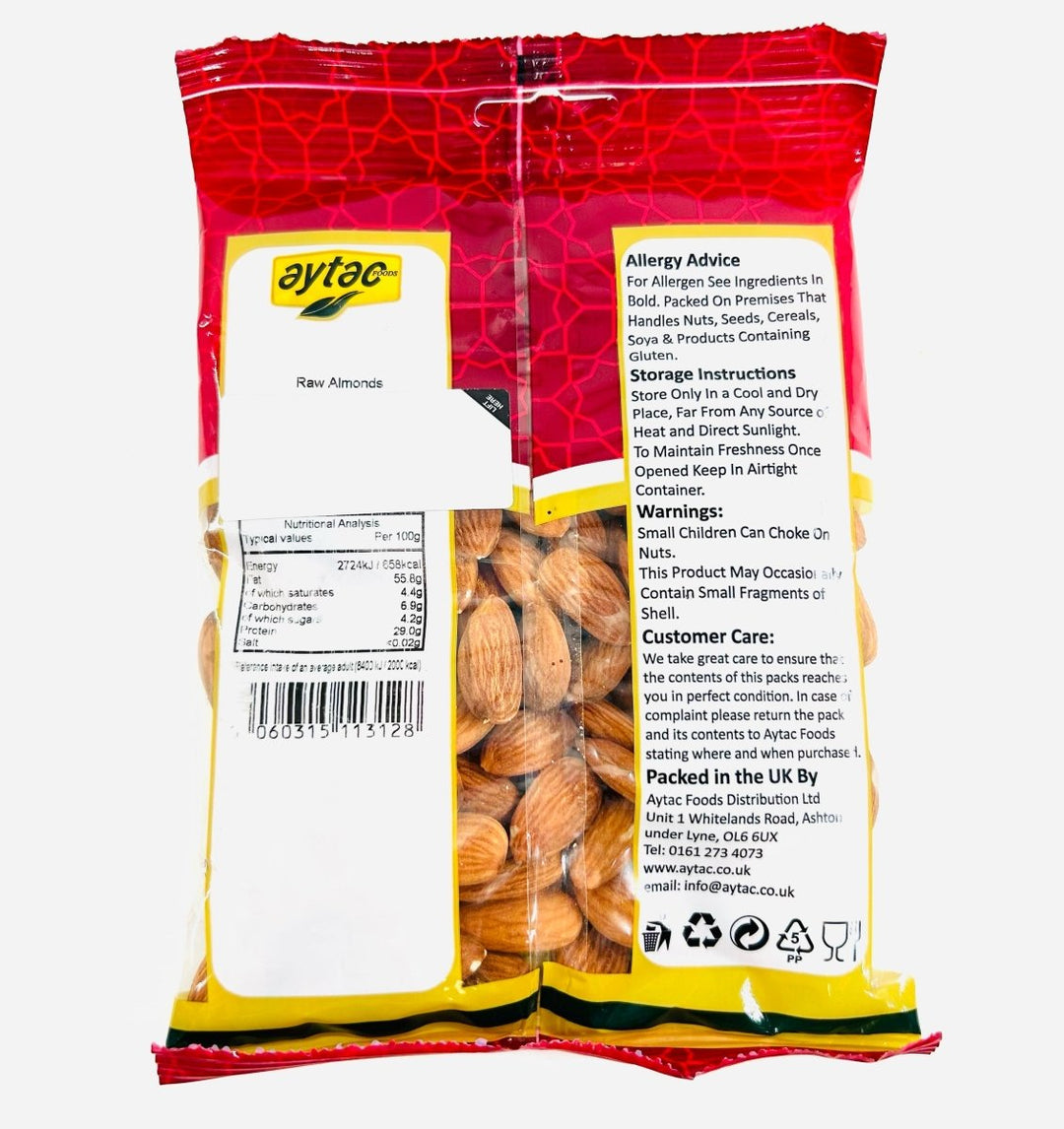 AYTAC RAW ALMOND (NUT BAG) - 170G - AYTAC