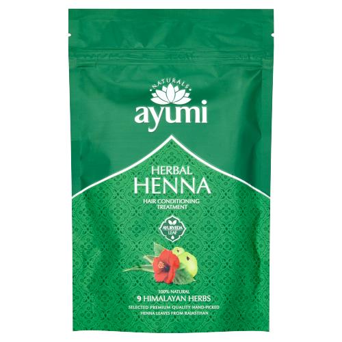 AYUMI NATURAL 9 HIMALAYAN HERBS HERBAL HENNA - 150G - AYUMI