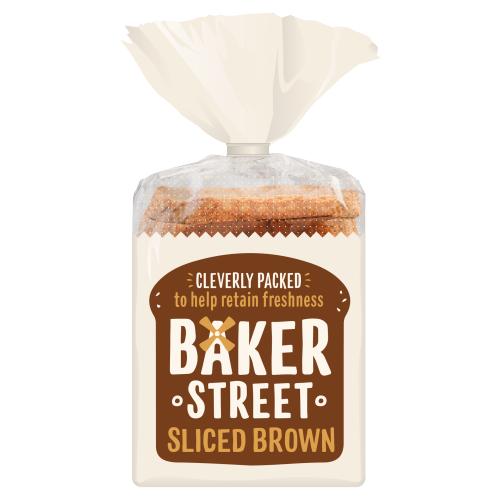 BAKER ST BROWN SLICED LOAF - 600G - BAKER ST