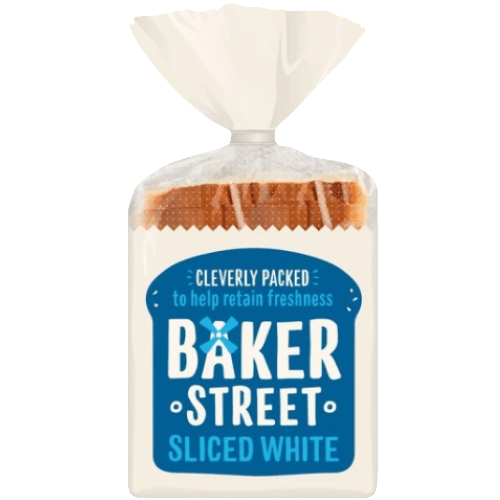 BAKER STREET SLICED WHITE BREAD - 550G - BAKER STREET