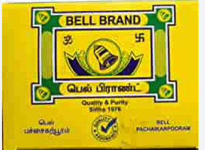 BELL BRAND PACHAIKARPOORAM - 12 PIECES - BELL