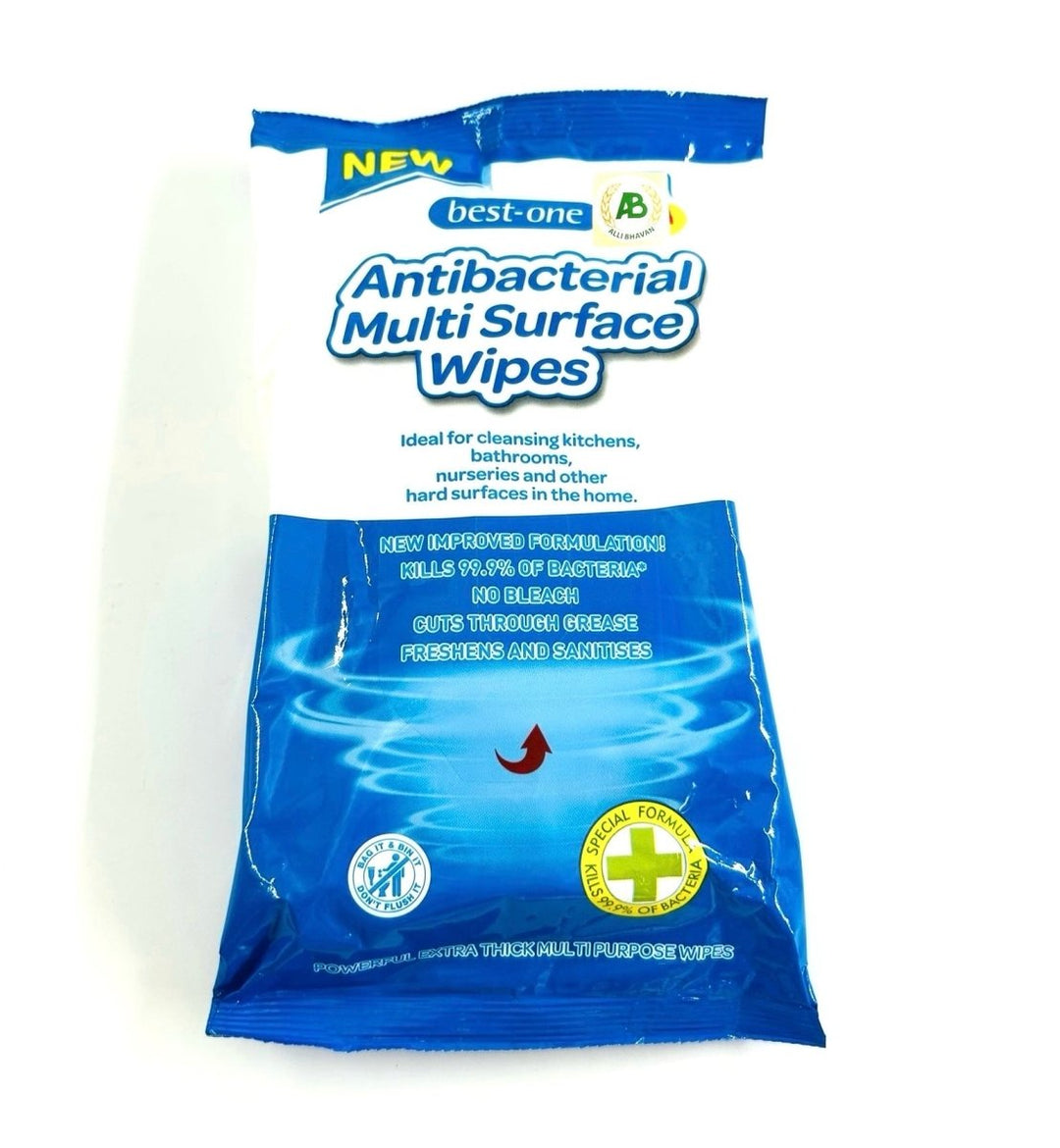 BEST - ONE ANTIBACTERIAL MULTISURFACE WIPES - 50PCS - BEST - ONE