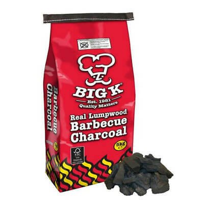 BIG K REAL LUMPWOOD BARBECUE CHARCOAL - 5KG - BIG K