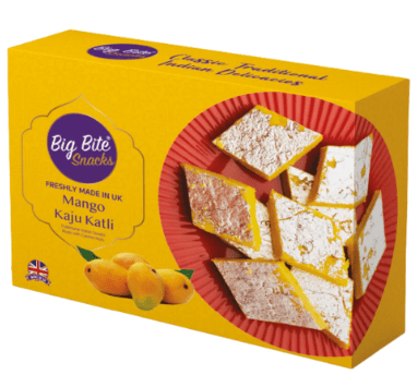 BIGBITES SNACKS MANGO KAJU KATLI - 300G - BIG BITE SNACKS