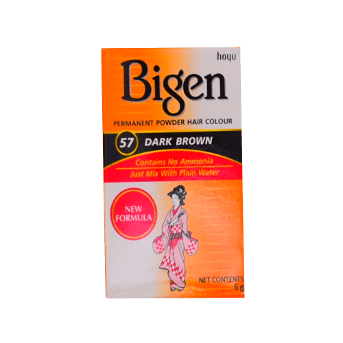 BIGEN PERMANENT POWDER HAIR COLOR DARK BROWN - 6G - BIGEN