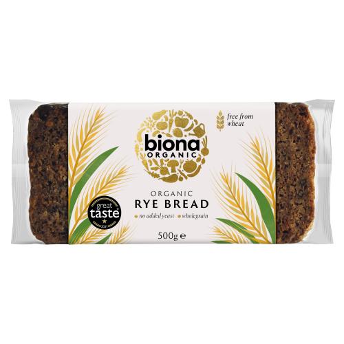 BIONA ORGANIC RYE BREAD - 500G - BIONA