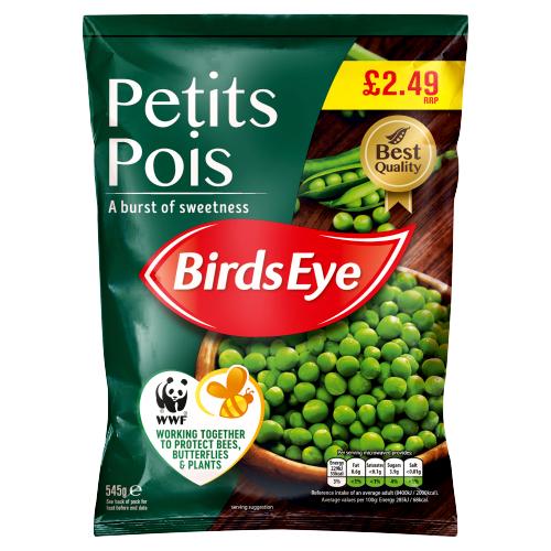 BIRDS EYE PETIT POIS - 545G - BIRDS EYE