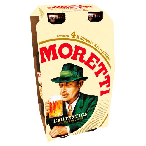 BIRRA MORETTI 4PK NRB - 330ML - BIRRA