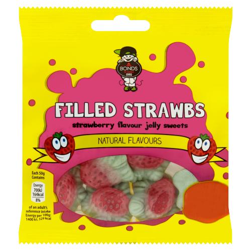 BONDS FILLED STRAWBERRIES - 50G - BONDS