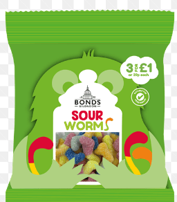 BONDS SOUR WORMS - 50G - BONDS