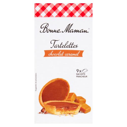 BONNE MAMAN CHOC CARAMEL TARTS 9PK - 15G - BONNE MAMAN