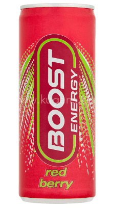 BOOST ENERGY RED BERRY - 250ML - BOOST