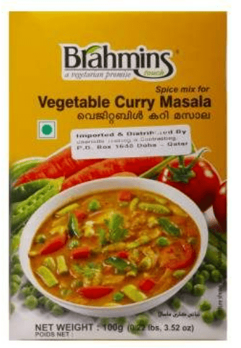 BRAHMINS VEGETABLE CURRY MASALA - 100G - BRAHMINS