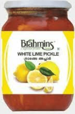 BRAHMINS WHITE LIME PICKLE - 400G - BRAHMINS