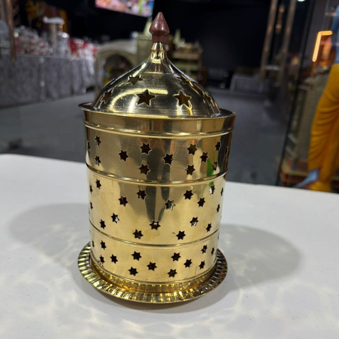 Brass Goblet Lamp - No03 - ALLI BHAVAN