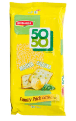 BRITANNIA 50 50 MASKA CHASKA CRACKERS - 372G - BRITANNIA