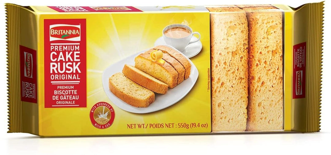 BRITANNIA CAKE RUSK - 550G - BRITANNIA