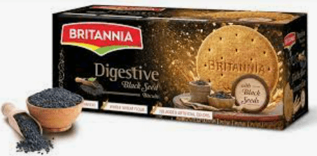 BRITANNIA DIGESTIVE BLACK SEED BISCUITS - 350G - BRITANNIA